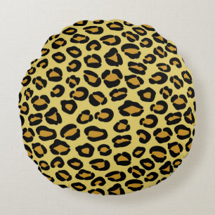 Coussins Ronds Motif de léopard