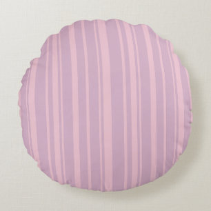 Coussins Ronds Motif de ligne violet et rose
