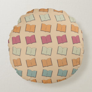 Coussins Ronds Motif de livre