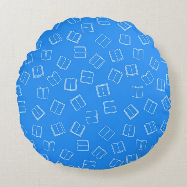 Coussins Ronds Motif de livre (Devant)