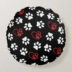 Coussins Ronds Motif De Pâtes, Patrouilles Blanches, Patrouilles
