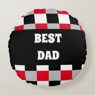 Coussins Ronds Motif de tableau de contrôle modifiable