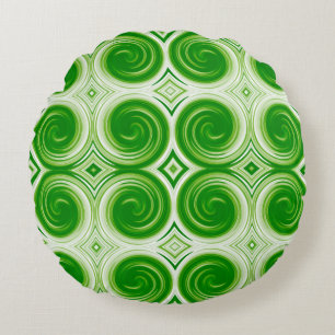 Coussins Ronds Motif de tourbillon abstrait #36