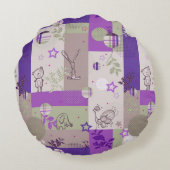 Coussins Ronds Motif d'édredon de bébé (Dos)
