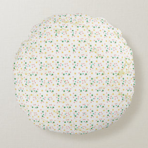 Coussins Ronds Motif délicat minimaliste à pois et paillettes