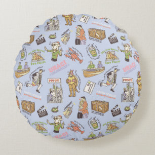 Coussins Ronds Motif dessin animé coloré FRIENDS™