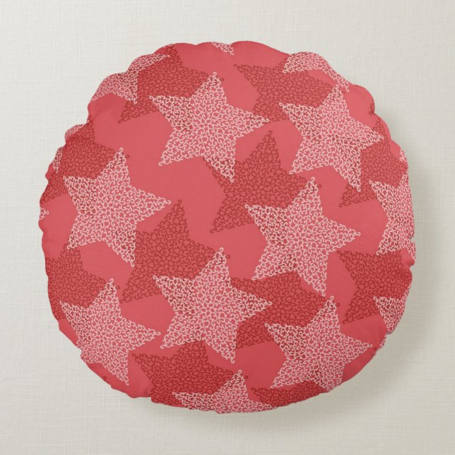 Coussins Ronds Motif d'étoiles (Devant)
