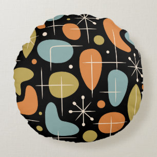 Coussins Ronds Motif en étoileburst Modernité du milieu du siècle