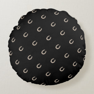 Coussins Ronds Motif équestre Lucky Horse
