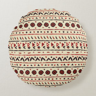 Coussins Ronds Motif ethnique Abstrait sans faille
