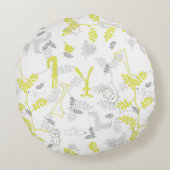 Coussins Ronds motif exposant des bébés animaux 2 (Dos)