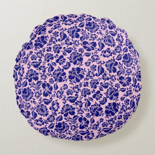 Coussins Ronds motif feuille.13.bw Lpink BG