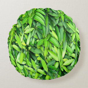 Coussins Ronds Motif Feuille verdoyant - Nature Botanique