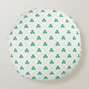 Coussins Ronds Motif Feuilles de Trèfle St. Patrick's Day-53224
