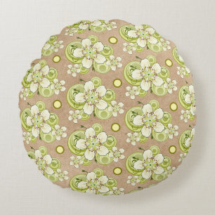 Coussins Ronds Motif floral