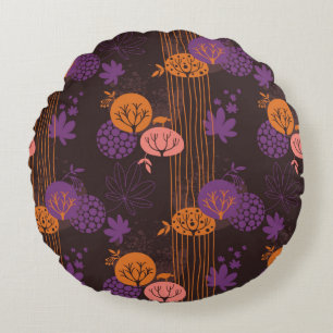 Coussins Ronds Motif floral 2 3