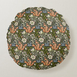 Coussins Ronds Motif floral Art Nouveau de William Morris Compton