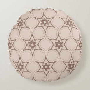 Coussins Ronds Motif floral géométrique décoratif. Vigne incompar