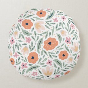 Coussins Ronds Motif floral Pastel Spring