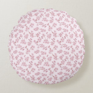 Coussins Ronds Motif floral sans couture de fleurs de cerisier ro