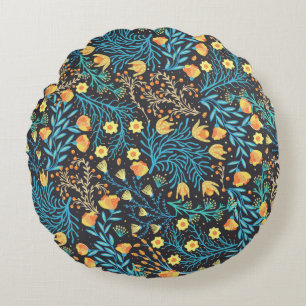Coussins Ronds Motif floral sans soudure. Flèche créative dessiné