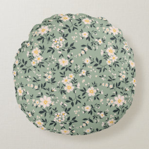 Coussins Ronds Motif floral vintage et tendance. Sans fin