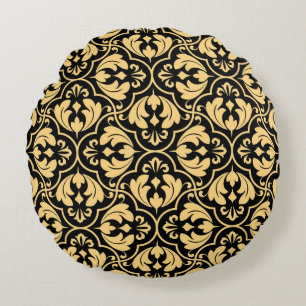 Coussins Ronds Motif géométrique à fleurs. Backgro vintage sans c