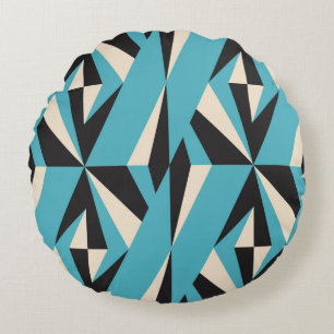 Coussins Ronds Motif géométrique abstrait moderne sans couture