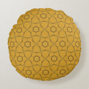 Coussins Ronds Motif géométrique moderne ethnique