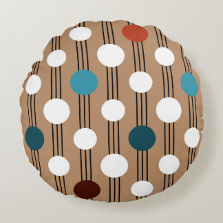 Coussins Ronds Motif géométrique transparent avec cercles