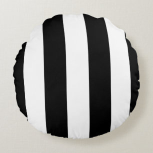 Coussins Ronds Motif Gras Gras Gras et Noirs