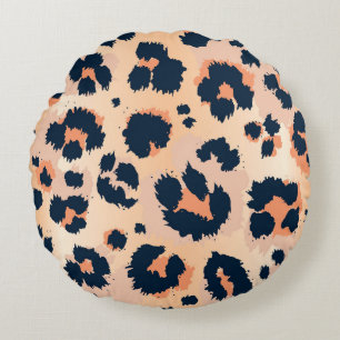 Coussins Ronds Motif Leopard : Amusant Design sans Seamless