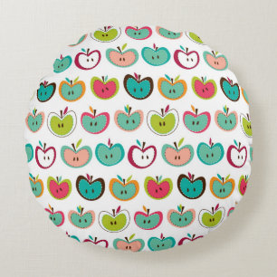 Coussins Ronds Motif mignon de pomme