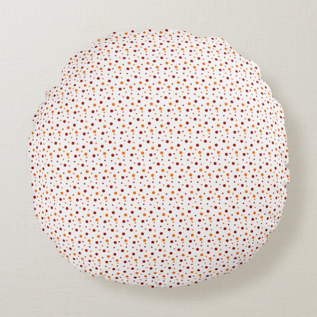 Coussins Ronds Motif Mini Points (Devant)