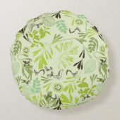 Coussins Ronds motif montrant de petits oiseaux de bébé (Dos)