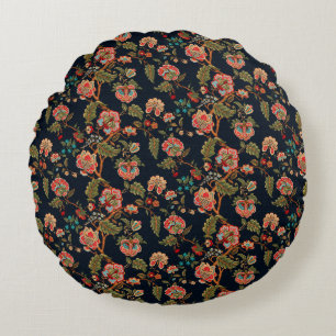 Coussins Ronds motif mughal ornement motif multicolore backgrou