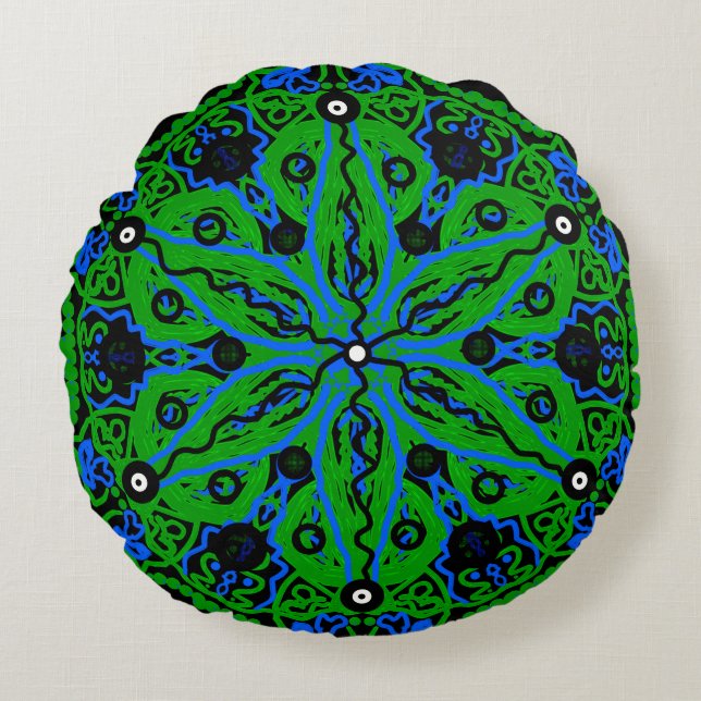 Coussins Ronds Motif ornemental (Devant)