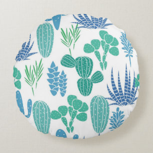 Coussins Ronds motif plante