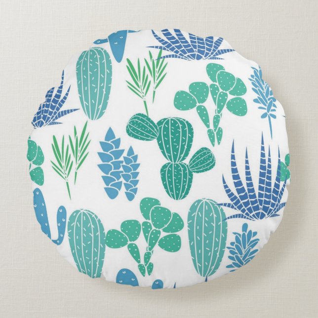 Coussins Ronds motif plante (Devant)