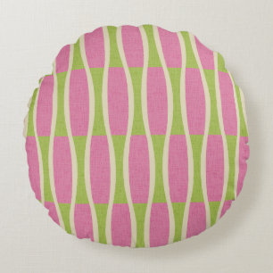 Coussins Ronds Motif rétro Mid-Century Moderne