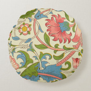 Coussins Ronds Motif rétro vintage floral Willam Morris mignon