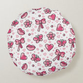 Coussins Ronds motif romantique (Dos)