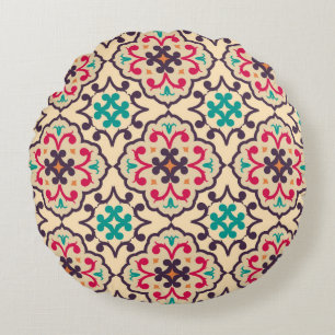 Coussins Ronds Motif sans couture de RETRO.