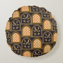 Motif sans couture géométrique Art Déco floral de