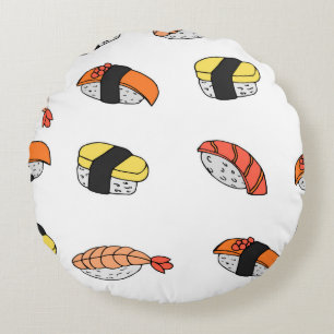 Coussins Ronds motif sans soudure du Sushi