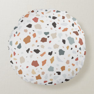 Coussins Ronds Motif Terrazzo