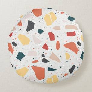 Coussins Ronds Motif Terrazzo