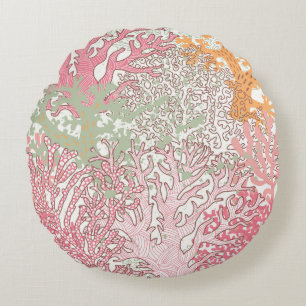 Coussins Ronds Motif transparent sous-marin avec belle 