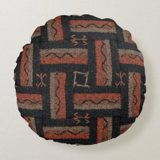 Coussins Ronds Motif tribal à rayures tissées
