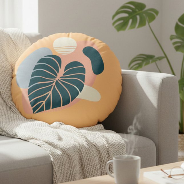 Coussins Ronds Motif Tropical (Créateur téléchargé)